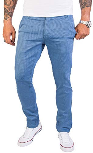 Rock Creek Herren Chino Hose Slim Fit Business Hosen Chinohose Stoffhose Chinos Hosen für Männer Casual Elegante Hose RC-2154 Himmelblau W40 L32