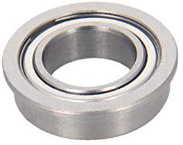 Othmro MF148ZZ - Cuscinetti a sfera con flangia 8 x 14 x 4 mm, in acciaio cromato, 5 pezzi