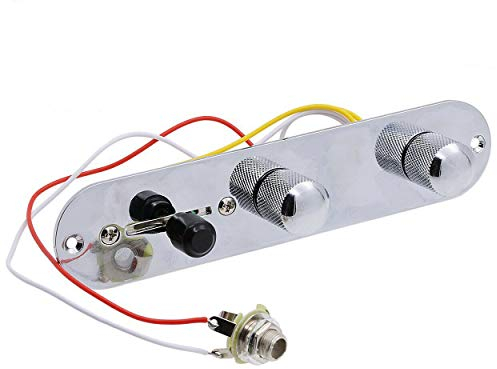 Telecaster Control Plate SUPERTOOL 32mm Width Guitar Control Plate 3 Way Switch Prewired Loaded Control Plate Guitar Parts for Tele Style Guitar