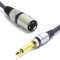 VITALCO XLR Maschio a Jack 6.3mm Mono Cavo per Microfono 3m Jack 6.3 TS Audio a 3 Pin Connettore Adattatore