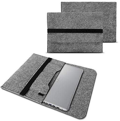 NAUC Notebook Tasche kompatibel mit Acer Swift 1 2 3 5 7 14 Zoll Hülle Filz Sleeve Case Schutzhülle Cover, Farben:Grau