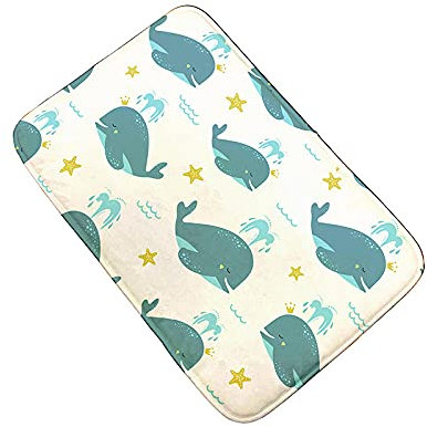 WAXB Bodenmatte 3D-Druck Mini Animal Crossing Flanell Home Teppich rutschfeste Saugfähige Matte Für Kinder Küche Wohnzimmer Korridor Tür Home Decor Geschenk Rutschfester Teppich 50X80 cm