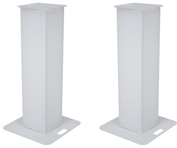 EUROLITE 2x Stage Stand 150cm inkl. Cover und Tasche, weiß | Set mit 2 Ständern für Moving Heads