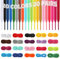 WanderGo 20 Colored Shoe Laces Multipack, Flat Shoelaces for Sneakers Skate Shoes Boots, Durable Replacement, 120cm/47inch, 20 Colors