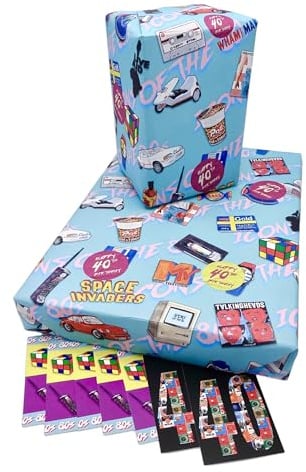 Geschenkpapier zum 40. Geburtstag