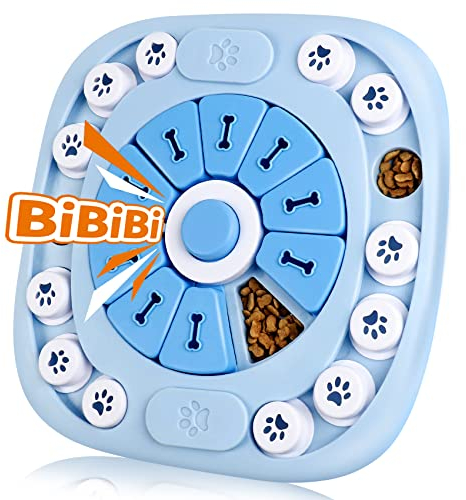 Hundespielzeug Intelligenz-11,8 Zoll Hunde-Intelligenzspielzeug Abs-Material-Sicher,Ungiftig,Robust Und Leicht Zu Reinigen,Mit Leicht Beweglichem Schalte,Rutschfester Interaktives Hundespielzeug