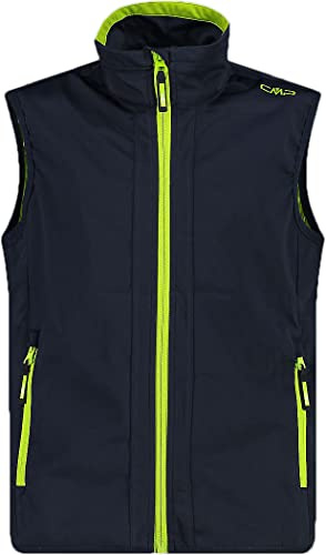 CMP - Leichte Softshellweste für Kinder, B. Blau-Limettengrün, 128