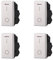 4 Pezzi Interruttore Bipolare 0-1, Compatibile Con Bticino Axolute (Bianco)