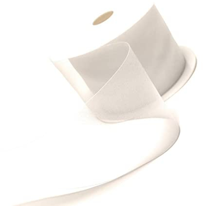 s.dekoda Schleifenband 25m x 60mm Weiß Organza Chiffon Geschenkband Organzaband