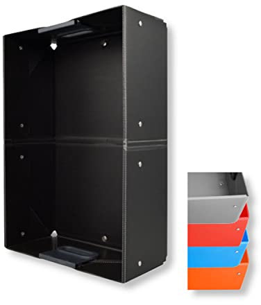 KRUSE Faltbox QuickBoxX 33l | Super kompakter Einkaufskorb mit 20 Kg Traglast | Extrem robuste Kofferraumbox (grau)