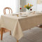 Best Linen Glitter Table Cloth - Wrinkle Free Rectangular Table Cover for Home Kitchen Dinning, Washable Tablecloth for Parties Event Weddings (Gold, 52” x 70”)