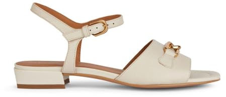 Geox Sandalo piatto da donna D New Eraklia 15, sabbia Lt, 38 EU