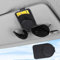 upbeat Porta Occhiali da Auto, Clip per Occhiali da Sole per Auto, Portaocchiali Auto in Pelle, Supporto per Occhiali e Biglietti da Visita, Occhiali e Porta Biglietti da Visita, Nero