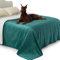 Lesure wasserdichte Hundedecke Grosse Hunde - 274x218cm waschbar Hundedecke Outdoor, Fleece Sofaschutz Decke groß, Katzendecke flauschig für Couch, Dunkelgrün
