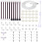 HUAZIZ LED Strip Verbinder Kit, LED Strip Verbinder, LED Stripe Verlängerung Enthält Lötfreiem LED Streifen, Für 10mm 4 Polig RGB 5050(94 Stück)