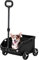Hundebuggy, Pet Travel Kinderwagen Hund Katze Hundewagen Hundebuggy Pet Hunde Stroller Anhänger, Faltbarer Trägerwagenwagen, für Kleine Hunde und Katzen