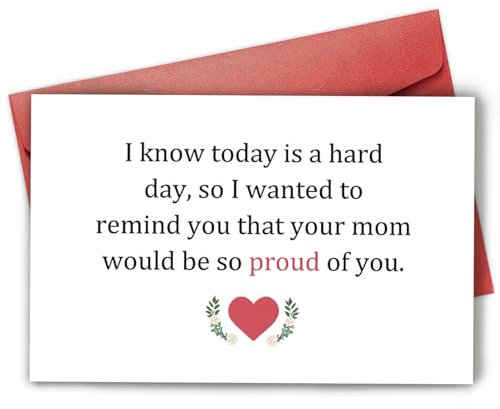 Bablira Trauerkarte für den Verlust der Mutter, Trauergeschenk für trauernde Freunde oder Familie, Thinking of You Karte