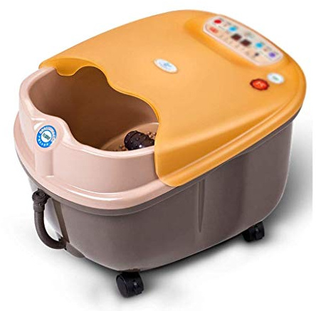 Fußspa-Massagegerät mit automatischer Fußmassagerolle & Temperaturregelung & Luftblasenmassage Elektrische Fußsalon-Badewanne - (Upgrade),Fußbadewanne zur pursue Glücksfall