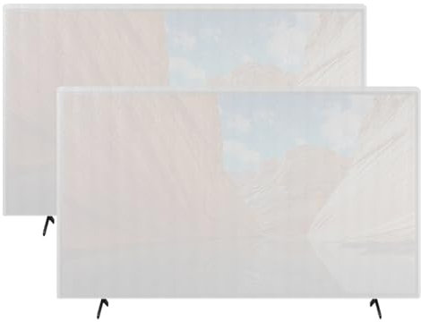 2 Pack Foam Flat Screen TV Cover for Moving Fits Up to 65''W x 36''H TV Display Screen Protector for Protection During House Moving, Storing, Painting or Home Renovation Packing Cushioning Supplies