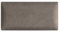 Wandpaneele 3D 15 x 30 cm gepolstert – für sehr einfache Selbstmontage, aus Velourstoff, mit weicher Füllung, Farbe kühles Braun – Kopfteil als Dekoration für Schlafzimmer, Büro, Kinderzimmer, Diele