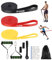 FAOKZE 3 Résistance Différentes Elastique Sport,Elastique Musculation avec ancrage de Porte, poignée, Bandes de résistance pour Fitness, étirement, Yoga, Musculation, Pilates