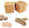 50 Stücke geschenkbox klein, 5 x 5 x 5 cm Geschenkboxen Kraftpapier Set, Pappschachteln, Braun Karton Schachteln mit Deckel, Pralinenschachtel, Geschenkbox für Party, Geburtstag, Hochzeit