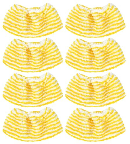 KEEPOW 8pc Dampfreiniger Mikrofaser Ersatztücher Set, für Kärcher Dampfreiniger Zubehör EasyFix SC 2, SC 3, SC 4, SC 5,Ersatzbezug Tücher für Handdampfreiniger