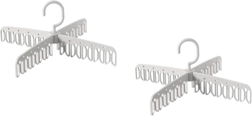 Qualiware 1 or 2 Set hanger laundry hanger with clips Hanging drying rack Drying Hanger Foldable Hanging Sock Rack Bras Lingerie Shoe Insoles Hats Gloves Towels Scarf Baby Clothes (2.)
