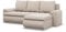 Mebligo - Ecksofa mit Schlaffunktion und 2 Bettkasten Beige 230x89x159 (BxHxT) FORESTA - Rechts Eckcouch, Sofas & Couches, Couch L Form, Cauchsofa, Sofa Wohnzimmer