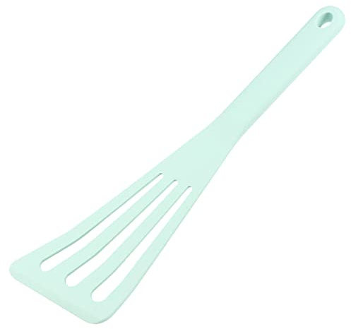 cfpqv High Temperature Silicone Nonstick Frying Pan, Mixing Pan, Spatula, Steak Spatula, Indian Stainless Steel Kitchenware (Mint Green, One Size)