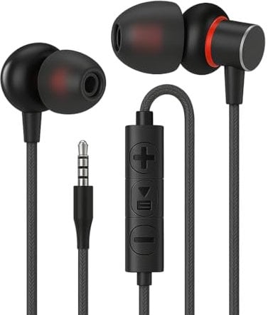 KP TECHNOLOGY In-Ear 3.5mm Earphones Headphones For Samsung Galaxy A15 5G / A25 5G / A05s / A05 / A14 / A13 / A04S A04e / A24 / A12 / A23 A22 / A21S / A32 A52 A52s / A42 A41 (VDEAR-021)