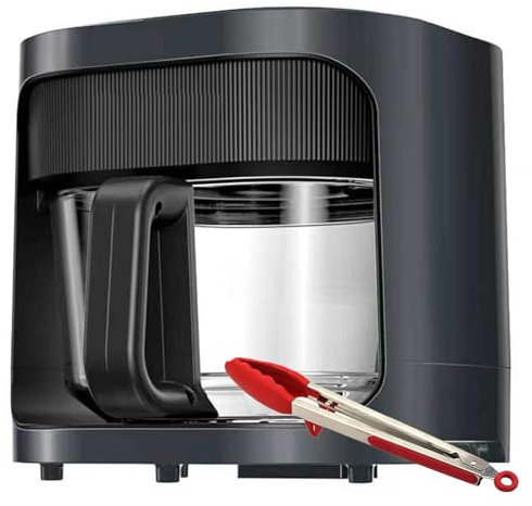 Fryer À Air Sans Huile de Cuisine 6L, Four À Rôti Électrique Multifonction 7 en 1, 120-200 ℃ Température, 5-43Min Temps, Verre de Bore Visuel 5 Mm Visuel, Antiadhésif Et Facile À Nettoyer