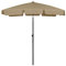 KATERYY Sombrilla de Playa Taupe 180x120 cm Paraguas y Sombra