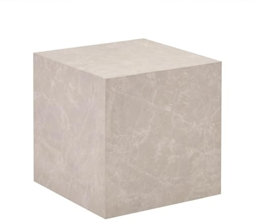 Home Deluxe - Couchtisch Amiri M - Farbe: Beige, Größe: 50 x 50 cm, MDF Platte, bereits fertig montiert I Wohnzimmertisch Beistelltisch Sofatisch