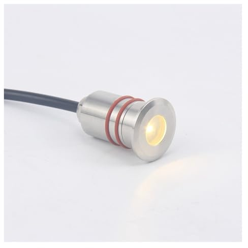 LGJEGD 0,2 W/1 W 12 V DC Mini 30° schmaler Abstrahlwinkel Whirlpool-Leuchten, IP68 wasserdichte Einbau-Deckleuchten (White Light,32mm-12V)
