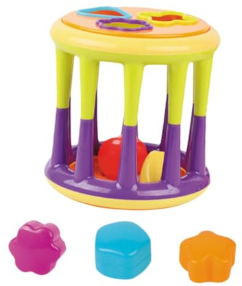 BESPORTBLE Lernspielzeug Bunte Grafische Bauklötze mit Klang Effekt Umweltfreundliches Kunststoffmaterial Fördert Farberkennung und Hörentwicklung Montessori Geeignet für Kleinkinder
