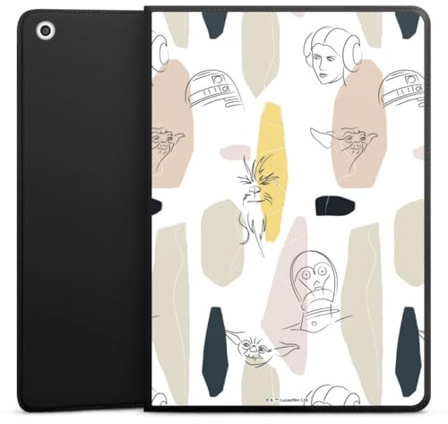 Hülle kompatibel mit Apple Apple iPad 6. (2018) Tablet Smart Case Schutzhülle mit Ständer Star Wars Yoda R2D2