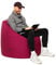 PATCH HOME Sitzsack XXXL Tropfenform - Weinrot - Indoor & Outdoor Beanbag mit Styroporfüllung - Bereits Befüllt - Kinder & Erwachsene - 30 Farben & 3 Größen - Für Kinder und Erwachsene