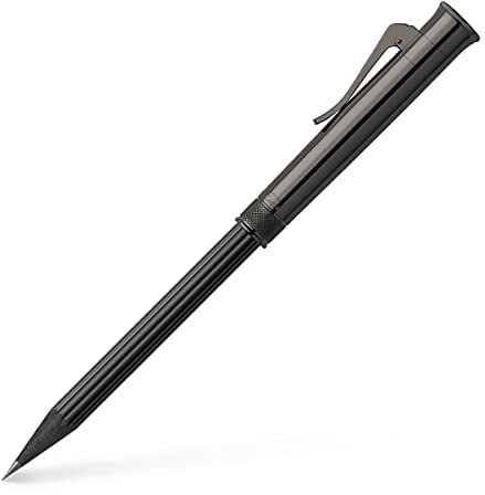Graf von FABER-CASTELL 118531 - Perfekter Bleistift mit Verlängerer, Spitzer und Radiergummi, Black Edition