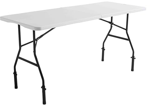 Klapptisch, Weiß, 180 cm, mit Erhöhungen