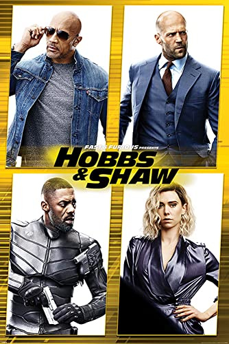 Fast & Furious - Hobbs & Shaw - Filmposter Kino Movie Cars - Grösse 61x91,5 cm + 1 Ü-Poster der Grösse 61x91,5cm
