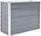 vidaXL Fioriera in acciaio zincato da giardino, 100 x 40 x 77 cm, colore: grigio