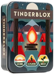 Alley Cat Games Tinderblox (Night) Dexterity Stacking Game - Excellent Travel Game