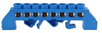 Orno Verbindungsklemme für DIN-Schiene, 8-polig, Blau