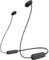 Sony WI C100 Auriculares inalámbricos Bluetooth en la oreja con micrófono incorporado, negro, WIC100/B, WI-C100 negro, pequeño (reacondicionado)