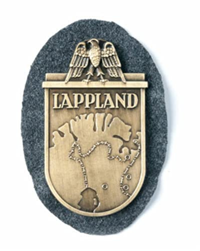AnsonBoy WWII DEUTSCH LAPPLAND Shield Plaque METALLABZEICHEN Outdoor Military Reenactment