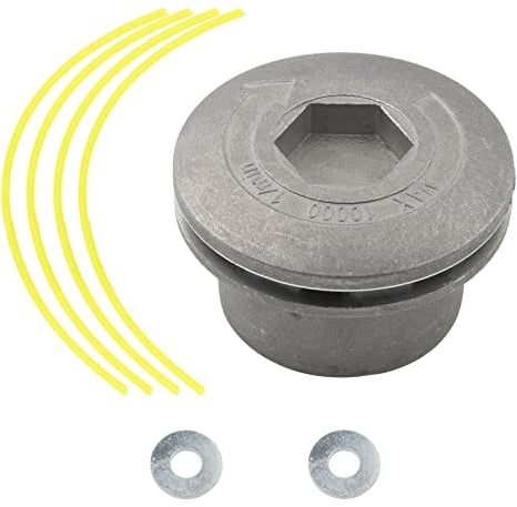 MangWany Testina per decespugliatore a filo in alluminio, testina universale per decespugliatore a 4 linee per giardino, prato, patio