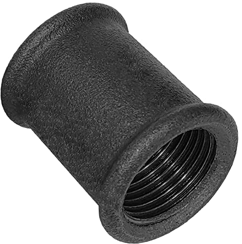 Gewinde Fitting Verschraubung aus Temperguss schwarz - Muffe mit 2 Rohr Zoll Innengewinde IG Nr. 270