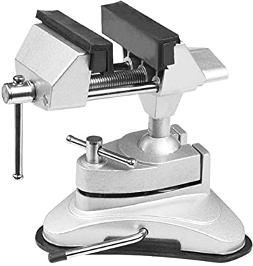 Tornillo de banco de trabajo ligero Rotación de 360 grados Alicates de ventosa Mini mesa de actividad Pinza de fijación Cama para hacer pinturas Grabado Modelado Carpintería Tornillo de banco multiu