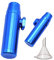 Schnupftabakspender Schnupftabak Dosierer 2Pack,Mit Trichter(5.2x1,5cm blau)